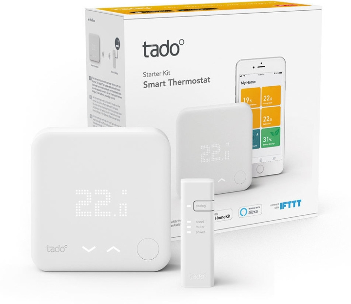 tado Smart termostat - Startpaket V3+ i gruppen HEM, HUSHÅLL & TRÄDGÅRD / Smarta hem / Smarta hem-system hos TP E-commerce Nordic AB (D01188)