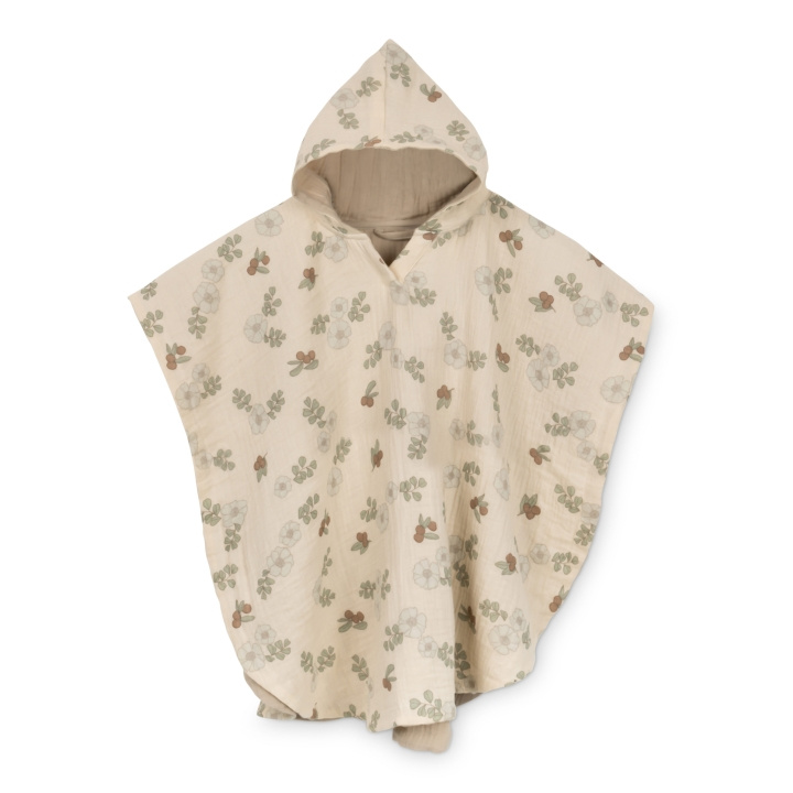 That\'s Mine Poncho Small - Flowers and berries (PN104) i gruppen LEKSAKER, BARN- & BABYPRODUKTER / Barntextilier / Badtillbehör hos TP E-commerce Nordic AB (D01228)