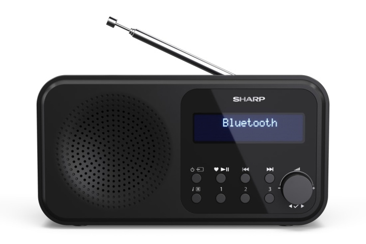 Sharp Tokyo bärbar digital- och FM-radio - svart midnatt i gruppen HEMELEKTRONIK / Ljud & Bild / Hemmabio, HiFi & Bärbart / Radio & Väckarklockor / Radio hos TP E-commerce Nordic AB (D01415)