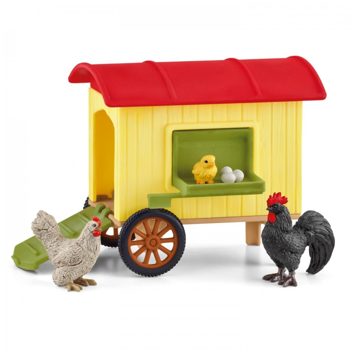 Schleich Farm World - Mobilt hönshus (42572) i gruppen LEKSAKER, BARN- & BABYPRODUKTER / Leksaker / Lekset hos TP E-commerce Nordic AB (D01446)