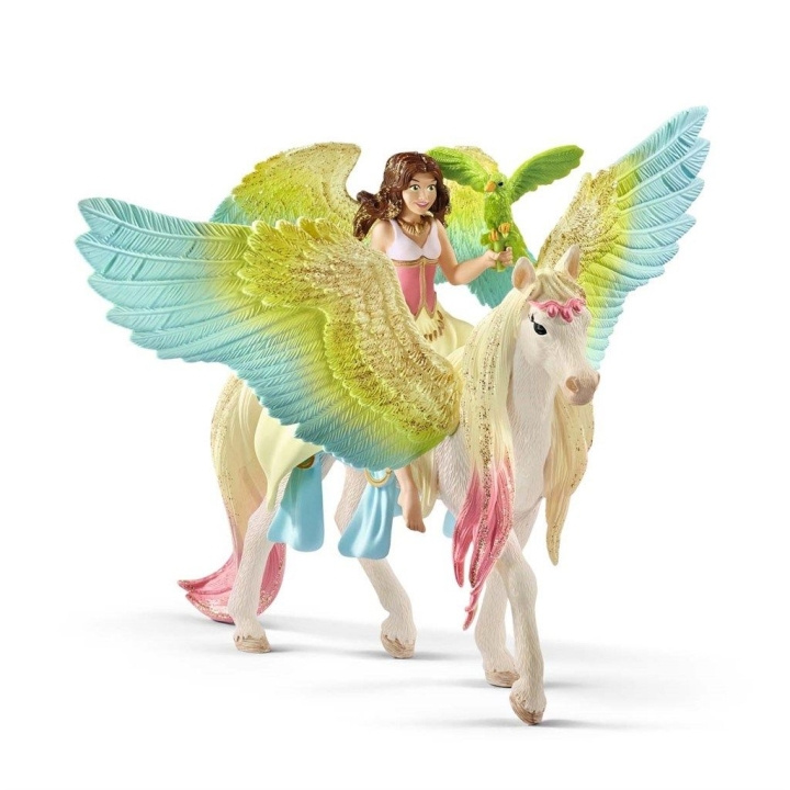 Schleich Bayala - Älvan Surah med Glittriga Pegasus (70566) i gruppen LEKSAKER, BARN- & BABYPRODUKTER / Leksaker / Figurer, Miniatyrer & tillbehör hos TP E-commerce Nordic AB (D01450)