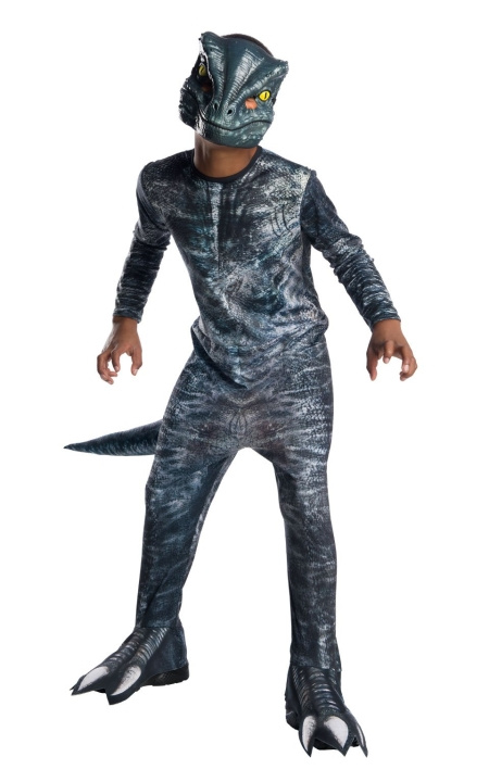 Rubies Jurassic World - Velociraptor Blue Costume (146 cm) i gruppen LEKSAKER, BARN- & BABYPRODUKTER / Leksaker / Maskeradkläder hos TP E-commerce Nordic AB (D01453)