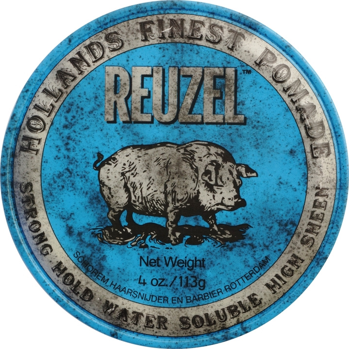 Reuzel Blue Strong Hold Sheen Pomade 113 ml i gruppen SKÖNHET & HÄLSA / Hår & Styling / Hårstylingprodukter / Hårvax hos TP E-commerce Nordic AB (D01489)