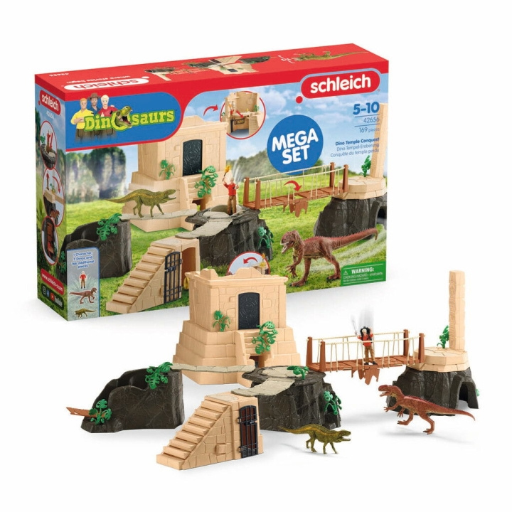 Schleich Dino Temple Conquest Mega-Set (42656) i gruppen LEKSAKER, BARN- & BABYPRODUKTER / Leksaker / Lekset hos TP E-commerce Nordic AB (D01501)