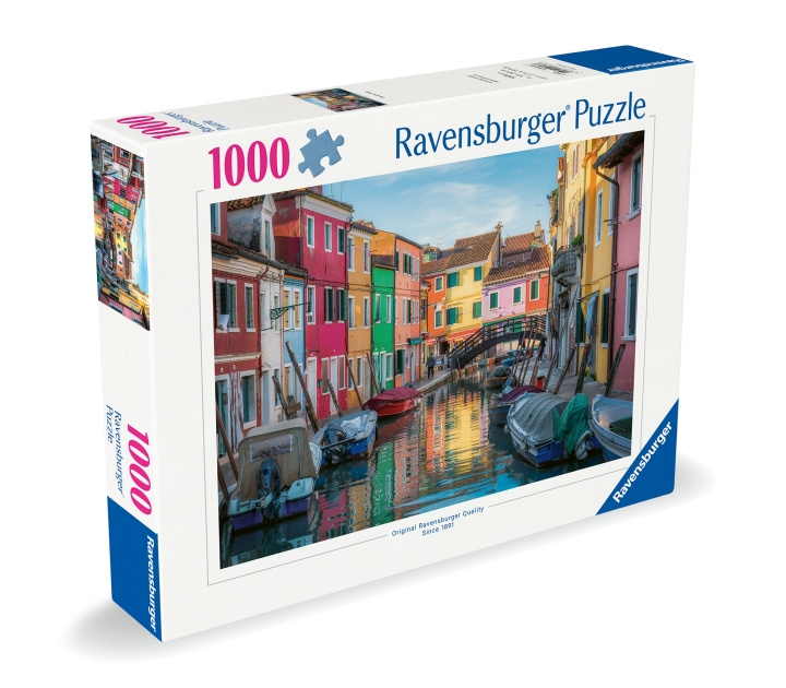 Ravensburger Pussel Buranokanalen, Venedig 1000p (12000623) i gruppen SPORT, FRITID & HOBBY / Hobby / Pussel hos TP E-commerce Nordic AB (D01532)