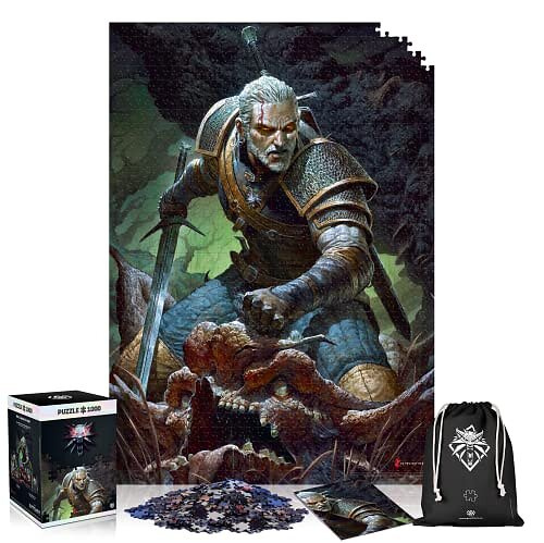 Good Loot Premium Pussel The Witcher: Dark World (1000 bitar) i gruppen SPORT, FRITID & HOBBY / Hobby / Pussel hos TP E-commerce Nordic AB (D01641)