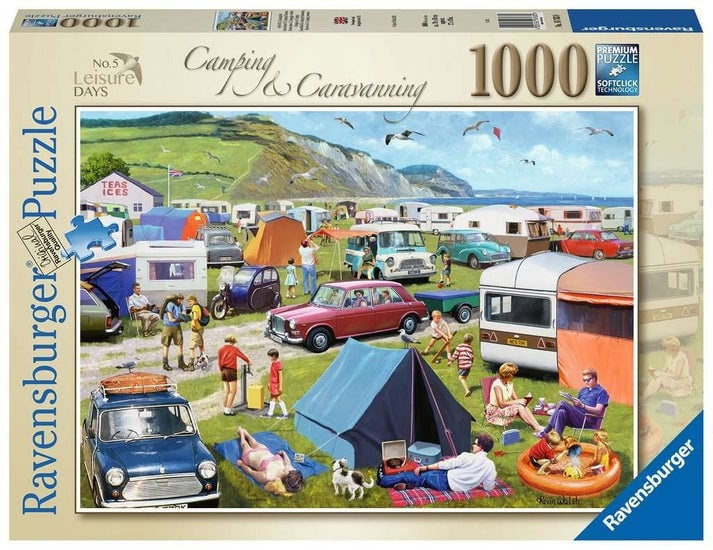 Ravensburger Pussel - Camping och husvagn 1000p (12000122) i gruppen SPORT, FRITID & HOBBY / Hobby / Pussel hos TP E-commerce Nordic AB (D01733)