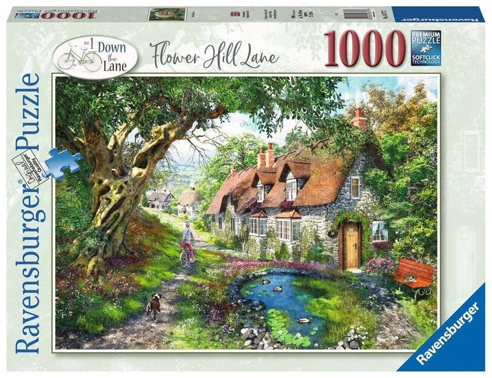 Ravensburger Pussel Flower Hill Lane 1000p (12000131) i gruppen SPORT, FRITID & HOBBY / Hobby / Pussel hos TP E-commerce Nordic AB (D01734)