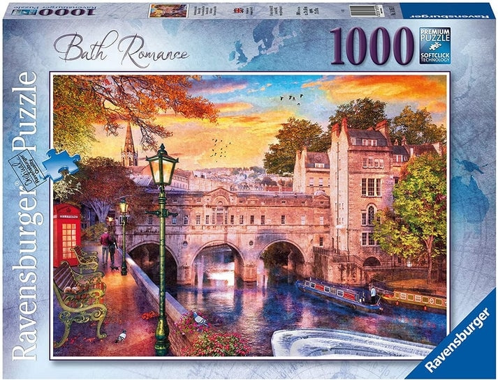 Ravensburger Pussel - Bath Romance, 1000 bitar (12000163) i gruppen SPORT, FRITID & HOBBY / Hobby / Pussel hos TP E-commerce Nordic AB (D01735)