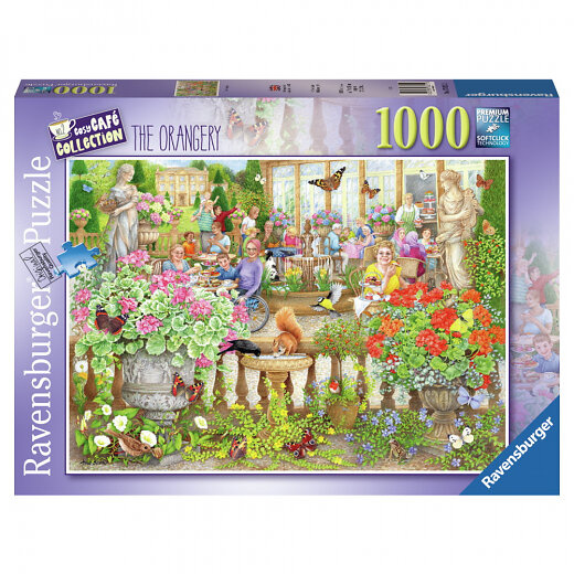 Ravensburger Pussel - Cosy Café Hemliga Trädgården 1000p (12001081) i gruppen SPORT, FRITID & HOBBY / Hobby / Pussel hos TP E-commerce Nordic AB (D01751)