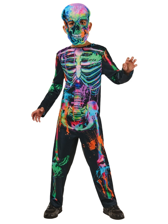 Rubies Halloween Costume - Bonesky Graffiti Skeleton (98-104 cm) i gruppen LEKSAKER, BARN- & BABYPRODUKTER / Leksaker / Maskeradkläder hos TP E-commerce Nordic AB (D01795)