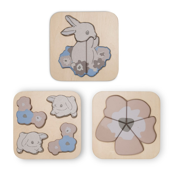 That\'s Mine - Toby puzzle 3-pack - Bunny (123812821630) i gruppen LEKSAKER, BARN- & BABYPRODUKTER / Leksaker / Barnpussel hos TP E-commerce Nordic AB (D01798)