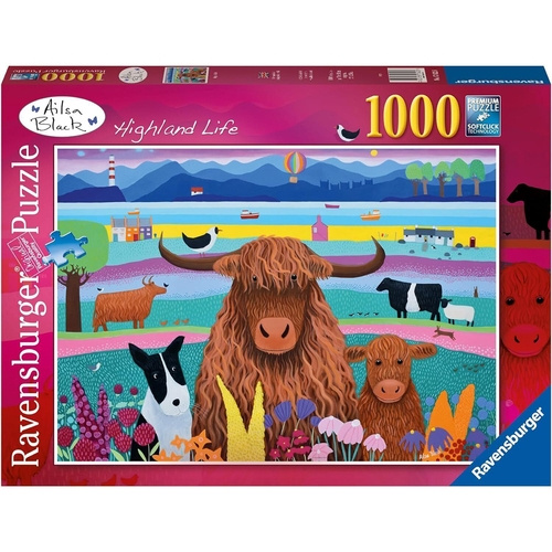 Ravensburger Pussel - Highland Life 1000p (12001082) i gruppen SPORT, FRITID & HOBBY / Hobby / Pussel hos TP E-commerce Nordic AB (D01909)