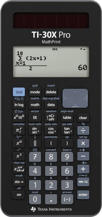 Texas Instruments TI-30X Pro Mathprint vetenskaplig kalkylator i gruppen HEM, HUSHÅLL & TRÄDGÅRD / Kontorsmaterial / Övriga kontorsmaterial hos TP E-commerce Nordic AB (D01910)