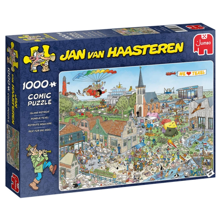 Jan van Haasteren - Island Retreat (1000 bitar) i gruppen SPORT, FRITID & HOBBY / Hobby / Pussel hos TP E-commerce Nordic AB (D01926)