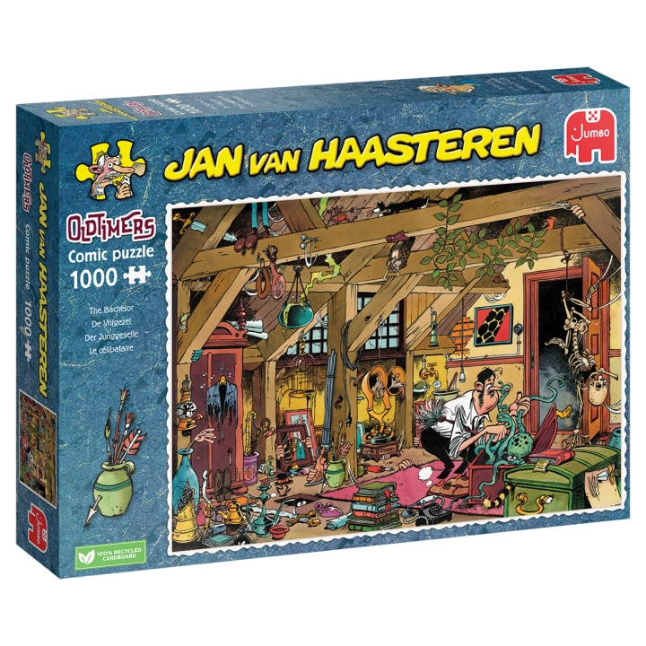 Jan van Haasteren Oldtimers Ungkarlen (1000 bitar) i gruppen SPORT, FRITID & HOBBY / Hobby / Pussel hos TP E-commerce Nordic AB (D01938)