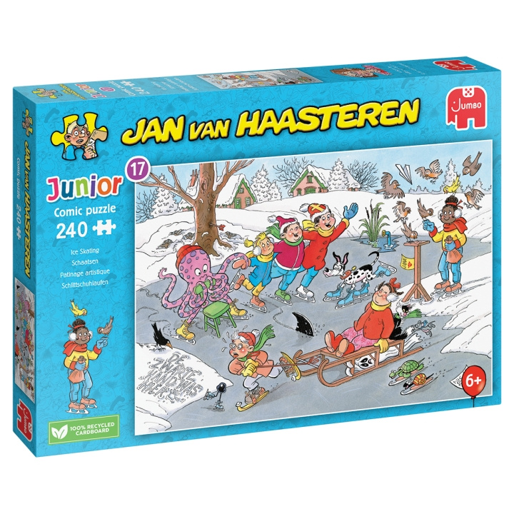 Jan van Haasteren Junior - Skridskoåkning (240 bitar) i gruppen LEKSAKER, BARN- & BABYPRODUKTER / Leksaker / Barnpussel hos TP E-commerce Nordic AB (D01941)