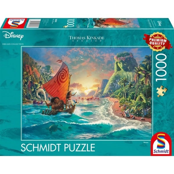 Schmidt Thomas Kinkade: Disney Moana (1000 bitar) (SCH8030) i gruppen SPORT, FRITID & HOBBY / Hobby / Pussel hos TP E-commerce Nordic AB (D02042)