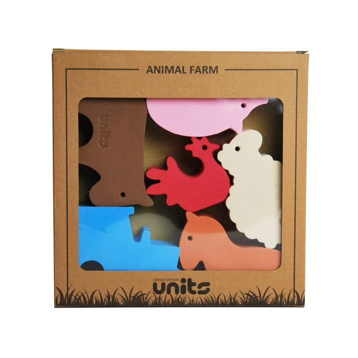 Units 6 Small Farm Animals in Box (190) i gruppen LEKSAKER, BARN- & BABYPRODUKTER / Babyleksaker / Aktivitetsleksaker hos TP E-commerce Nordic AB (D02053)