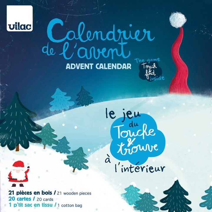 Vilac Advent Calendar - Touch & Find - (1223) i gruppen LEKSAKER, BARN- & BABYPRODUKTER / Leksaker / Adventskalendrar hos TP E-commerce Nordic AB (D02095)