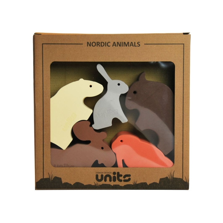 Units 5 Small Nordic Animals In A Box (224) i gruppen LEKSAKER, BARN- & BABYPRODUKTER / Babyleksaker / Aktivitetsleksaker hos TP E-commerce Nordic AB (D02110)