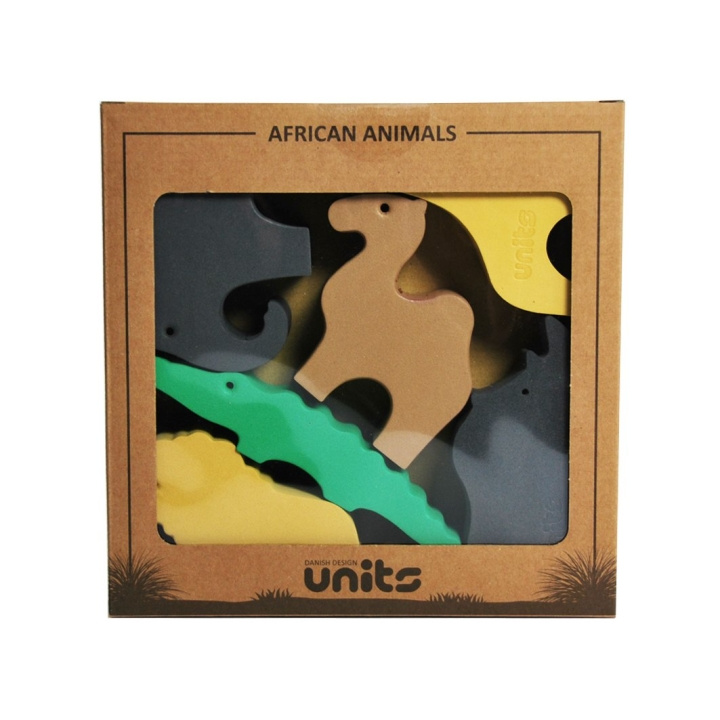 Units 6 Small African Animals In A Box (325) i gruppen LEKSAKER, BARN- & BABYPRODUKTER / Babyleksaker / Aktivitetsleksaker hos TP E-commerce Nordic AB (D02111)