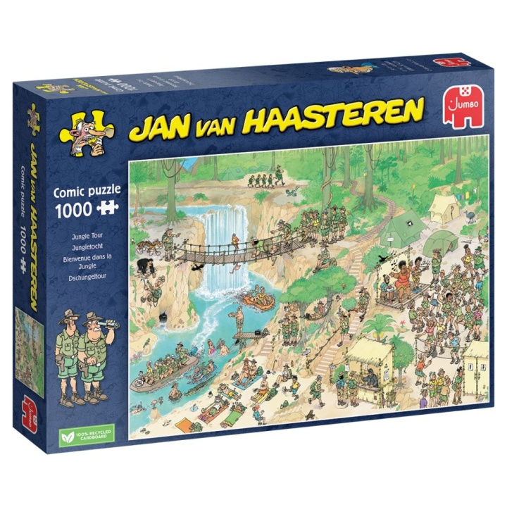 Jan van Haasteren Djungeltur (1000 bitar) (JUM01848) i gruppen SPORT, FRITID & HOBBY / Hobby / Pussel hos TP E-commerce Nordic AB (D02179)