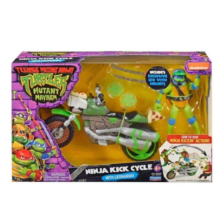 Teenage Mutant Ninja Turtles Turtles Mutant Mayhem - Vehicle with Figur - Leonardo i gruppen LEKSAKER, BARN- & BABYPRODUKTER / Leksaker / Figurer, Miniatyrer & tillbehör hos TP E-commerce Nordic AB (D02208)