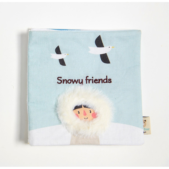 ThreadBear Book - Baby Activity Book - Snowy Friends - (TB4082) i gruppen LEKSAKER, BARN- & BABYPRODUKTER / Babyleksaker / Aktivitetsleksaker hos TP E-commerce Nordic AB (D02274)