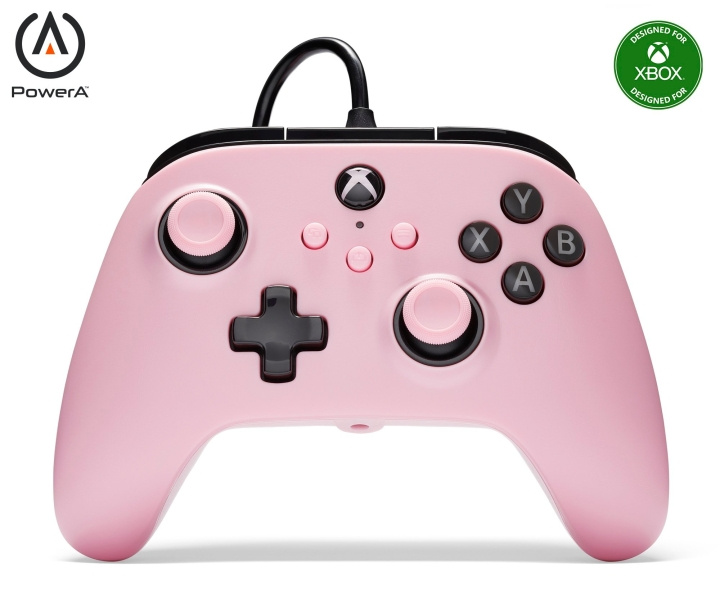 PowerA Trådbunden handkontroll - rosa (Xbox X/S) i gruppen HEMELEKTRONIK / Spelkonsoler & Tillbehör / Xbox Series X/S hos TP E-commerce Nordic AB (D02293)