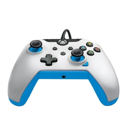 PDP Gaming Wired Controller Xbox Series X White - Ion (Blue) i gruppen HEMELEKTRONIK / Spelkonsoler & Tillbehör / Xbox Series X/S hos TP E-commerce Nordic AB (D02328)