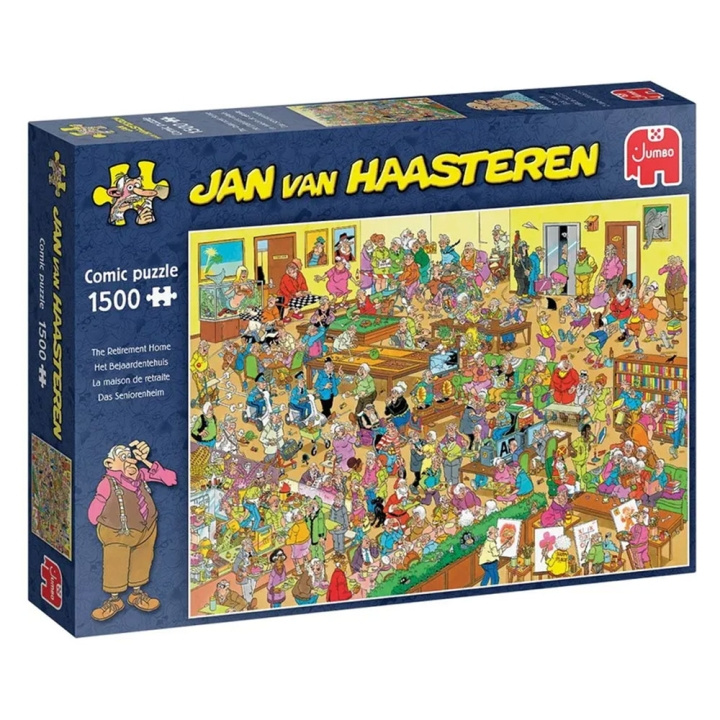 Jan van Haasteren Seniorboende (1500 bitar) (JUM0068) i gruppen SPORT, FRITID & HOBBY / Hobby / Pussel hos TP E-commerce Nordic AB (D02340)