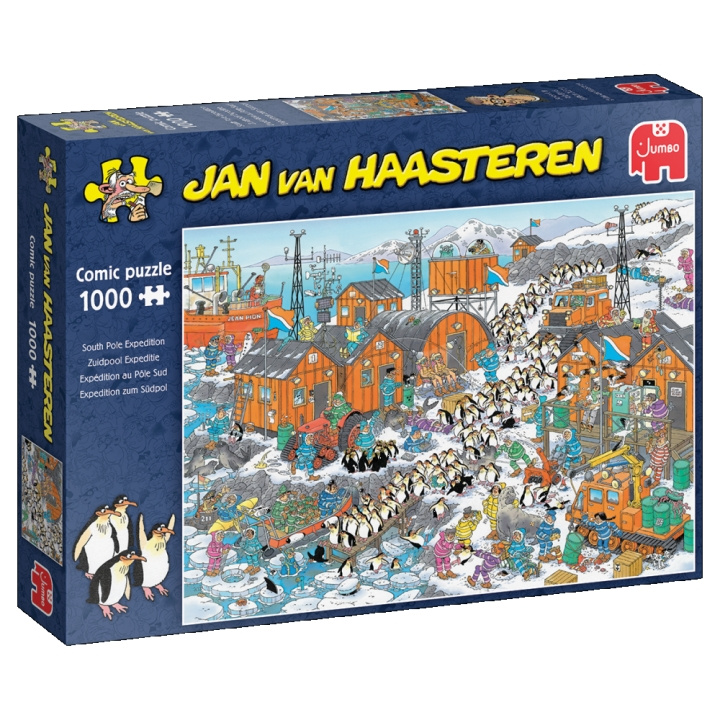 Jan van Haasteren Sydpolsexpeditionen (1000 bitar) (JUM0038) i gruppen SPORT, FRITID & HOBBY / Hobby / Pussel hos TP E-commerce Nordic AB (D02419)