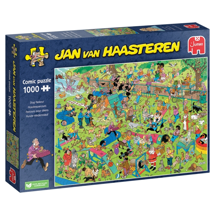 Jan van Haasteren Hund Parcour (1000 bitar) i gruppen SPORT, FRITID & HOBBY / Hobby / Pussel hos TP E-commerce Nordic AB (D02431)