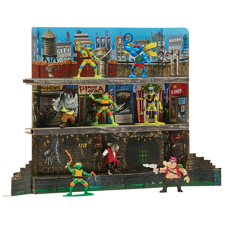 Teenage Mutant Ninja Turtles Turtles - Mutant Mayhem Mini Figure Battle Pack (46-83562) i gruppen LEKSAKER, BARN- & BABYPRODUKTER / Leksaker / Figurer, Miniatyrer & tillbehör hos TP E-commerce Nordic AB (D02459)