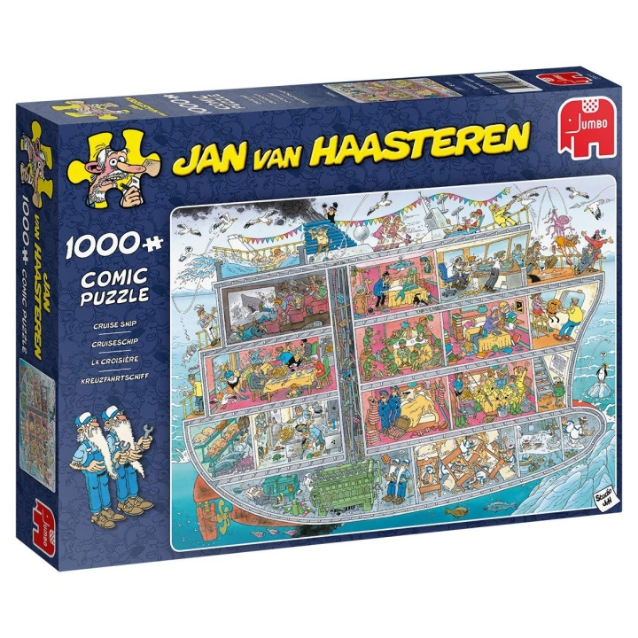 Jan van Haasteren Kryssningsfartyg (1000 bitar) (JUM0021) i gruppen SPORT, FRITID & HOBBY / Hobby / Pussel hos TP E-commerce Nordic AB (D02491)