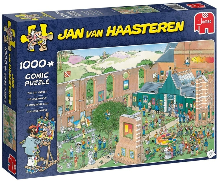 Jan van Haasteren Konstmarknaden, 1000 bitars pussel (JUM0022) i gruppen SPORT, FRITID & HOBBY / Hobby / Pussel hos TP E-commerce Nordic AB (D02492)