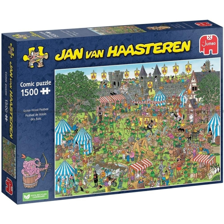 Jumbo Jan van Haasteren - Robin Hood Festivalen, 1500 bitar (JUM01849) i gruppen SPORT, FRITID & HOBBY / Hobby / Pussel hos TP E-commerce Nordic AB (D02503)