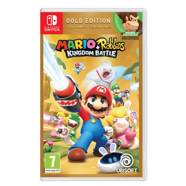 Mario + Rabbids Kingdom Battle (Gold Edition) (Switch) i gruppen HEMELEKTRONIK / Spelkonsoler & Tillbehör / Nintendo Switch / Spel hos TP E-commerce Nordic AB (D02556)