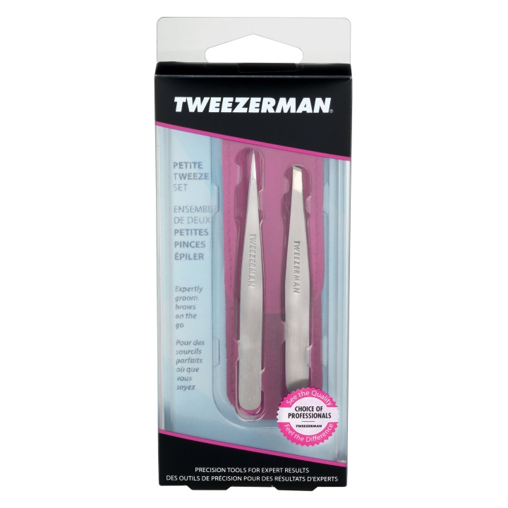 Tweezerman Petite Tweeze-set - Rosa i gruppen SKÖNHET & HÄLSA / Makeup / Verktyg & Sminkset / Övriga verktyg hos TP E-commerce Nordic AB (D02593)