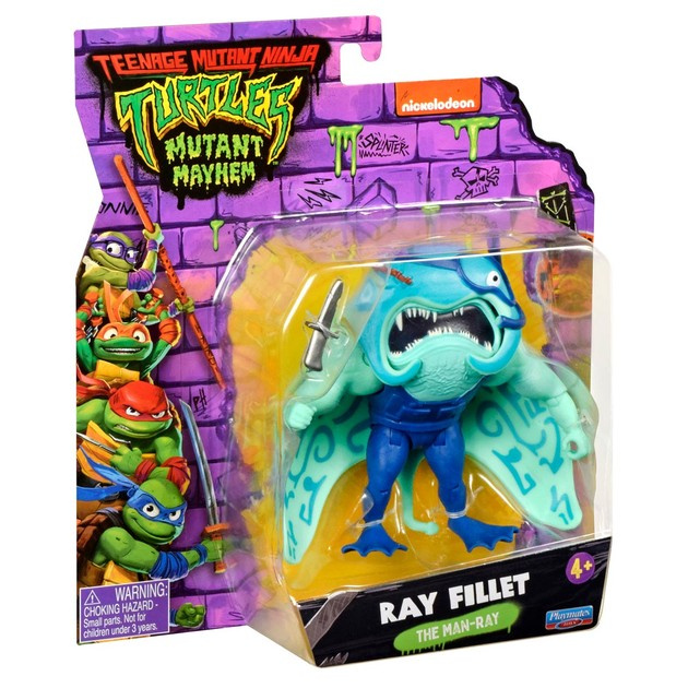 Teenage Mutant Ninja Turtles Turtles Mutant Mayhem - Basic Figures 12cm - Ray Fillet i gruppen LEKSAKER, BARN- & BABYPRODUKTER / Leksaker / Figurer, Miniatyrer & tillbehör hos TP E-commerce Nordic AB (D02601)