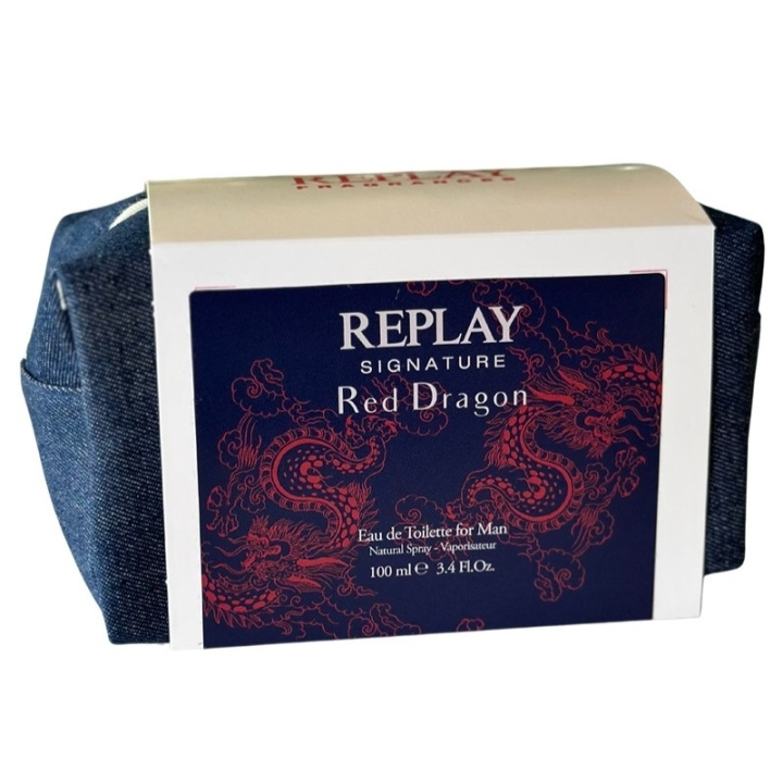 Replay Giftset Replay Signature Red Dragon Man Edt 100ml + Pochette i gruppen SKÖNHET & HÄLSA / Presentkit / Presentkit För Honom hos TP E-commerce Nordic AB (D03063)