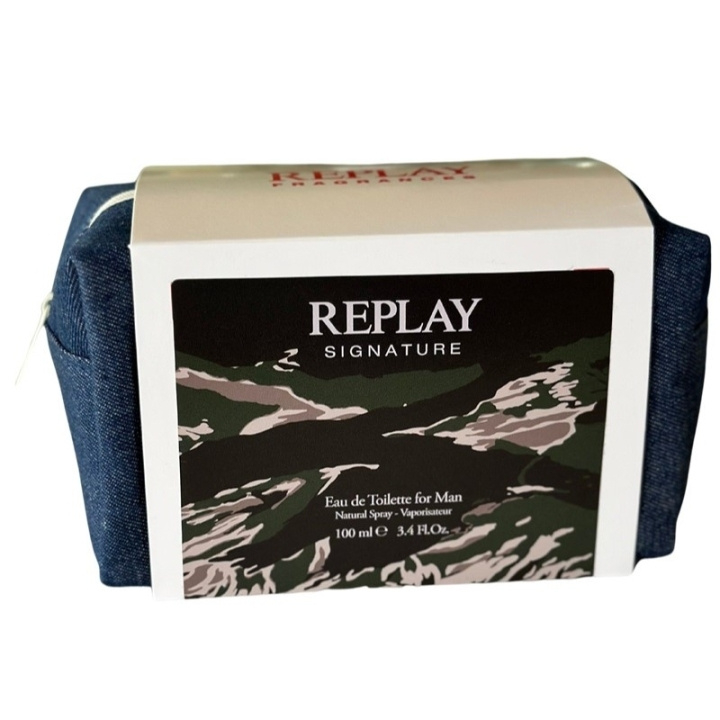 Replay Giftset Replay Signature Man Edt 100ml + Pochette i gruppen SKÖNHET & HÄLSA / Presentkit / Presentkit För Honom hos TP E-commerce Nordic AB (D03066)