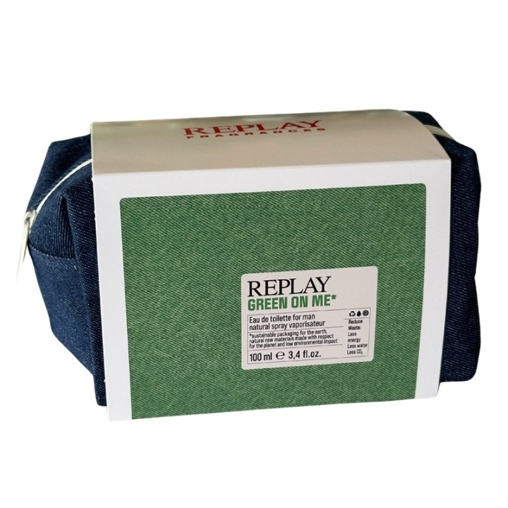 Replay Giftset Replay Green On Me Man Edt 100ml + Pochette i gruppen SKÖNHET & HÄLSA / Presentkit / Presentkit För Honom hos TP E-commerce Nordic AB (D03070)