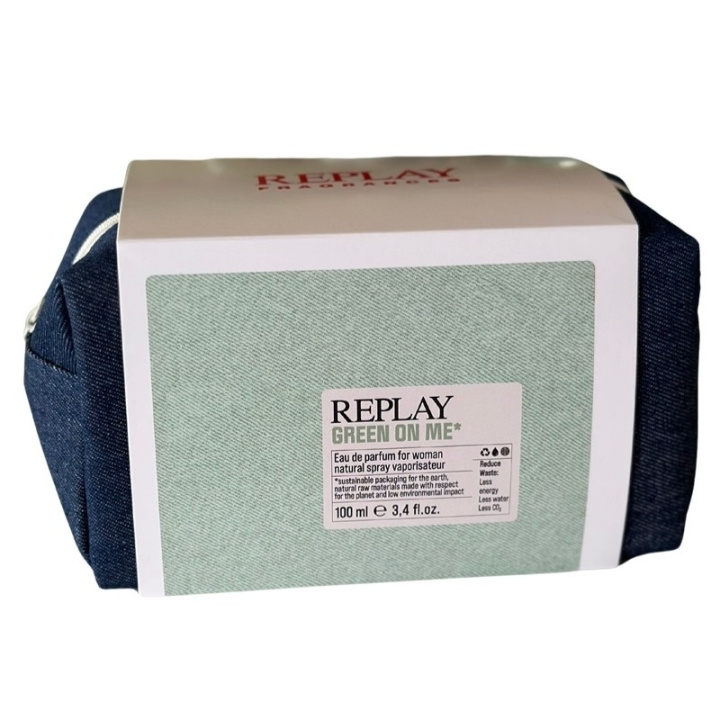 Replay Giftset Replay Green On Me Woman Edp 100ml + Pochette i gruppen SKÖNHET & HÄLSA / Presentkit / Presentkit För Henne hos TP E-commerce Nordic AB (D03073)