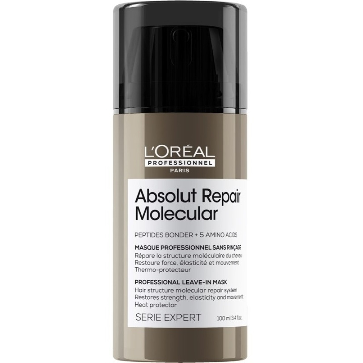 L\'ORÉAL PARIS LOreal Professionnel Serie Expert Absolut Repair Molecular Leave-in Mask 100ml i gruppen SKÖNHET & HÄLSA / Hår & Styling / Hårvårdsprodukter / Hårinpackning hos TP E-commerce Nordic AB (D03093)