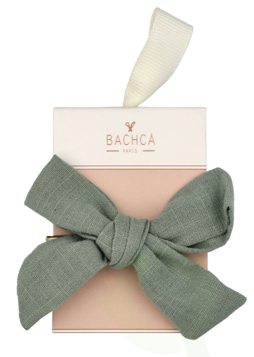 Bachca Paris Alice Bow Hair Clip 1 piece Green i gruppen SKÖNHET & HÄLSA / Hår & Styling / Håraccessoarer hos TP E-commerce Nordic AB (D03137)