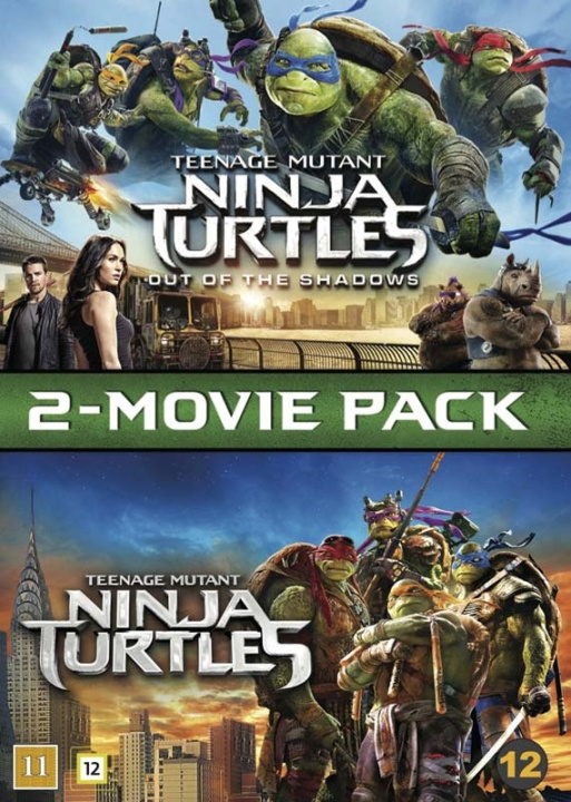 Teenage Mutant Ninja Turtles 1 & 2 - DVD i gruppen HEMELEKTRONIK / Ljud & Bild / TV & Tillbehör / Filmer / DVD hos TP E-commerce Nordic AB (D03547)