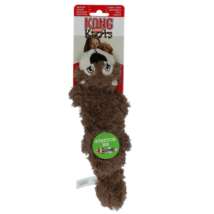 Kong Kong Scrunch Knots Squirrel S/M - (KongNKS33E) i gruppen HEM, HUSHÅLL & TRÄDGÅRD / Djurtillbehör / Hund hos TP E-commerce Nordic AB (D03790)