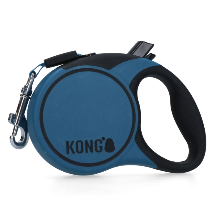 Kong Upprullningsbart koppel Terrain Blue XS (3m/12kg) - (KongTRNXSBL) i gruppen HEM, HUSHÅLL & TRÄDGÅRD / Djurtillbehör / Hund hos TP E-commerce Nordic AB (D03796)